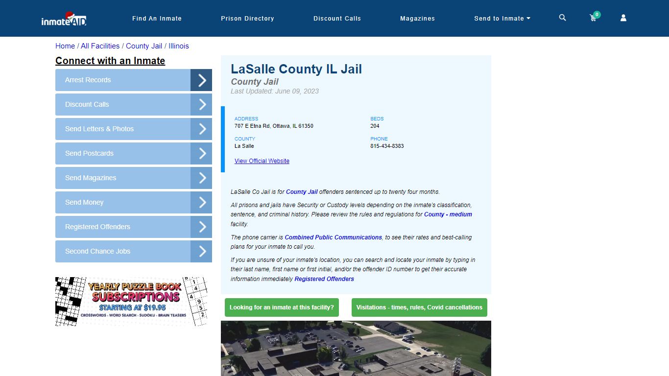 LaSalle County IL Jail - Inmate Locator - Ottawa, IL
